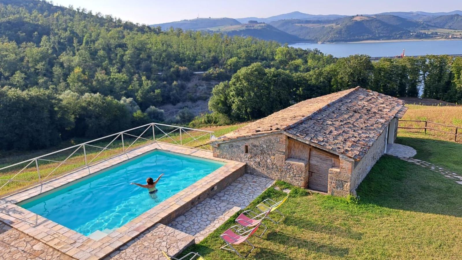 Casale Al Lago Con Piscina E Sauna Corbara  ภายนอก รูปภาพ